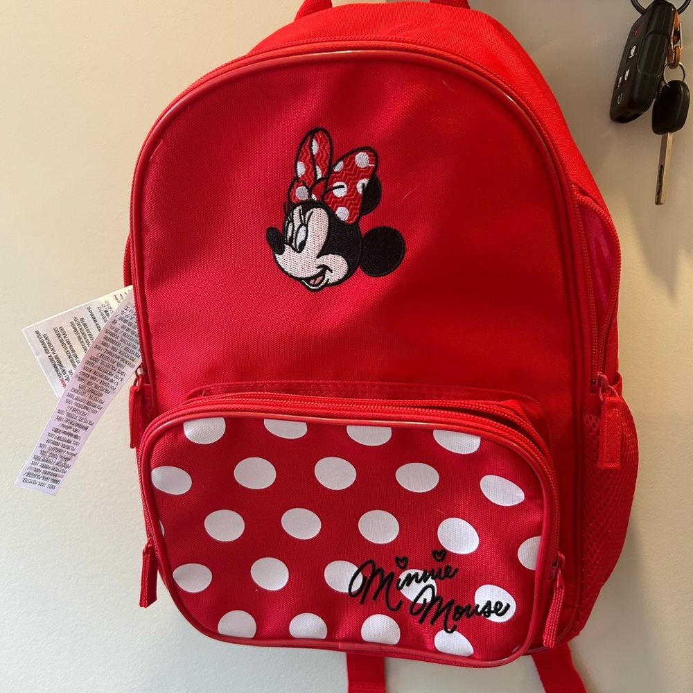 Disney Minnie Mouse Red Polka Dot Backpack